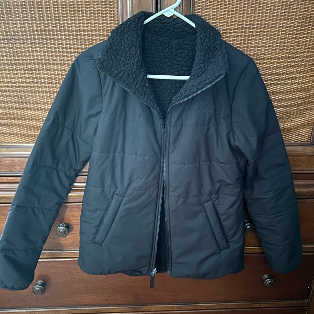 The North Face Reversible Coat Black. Size Small